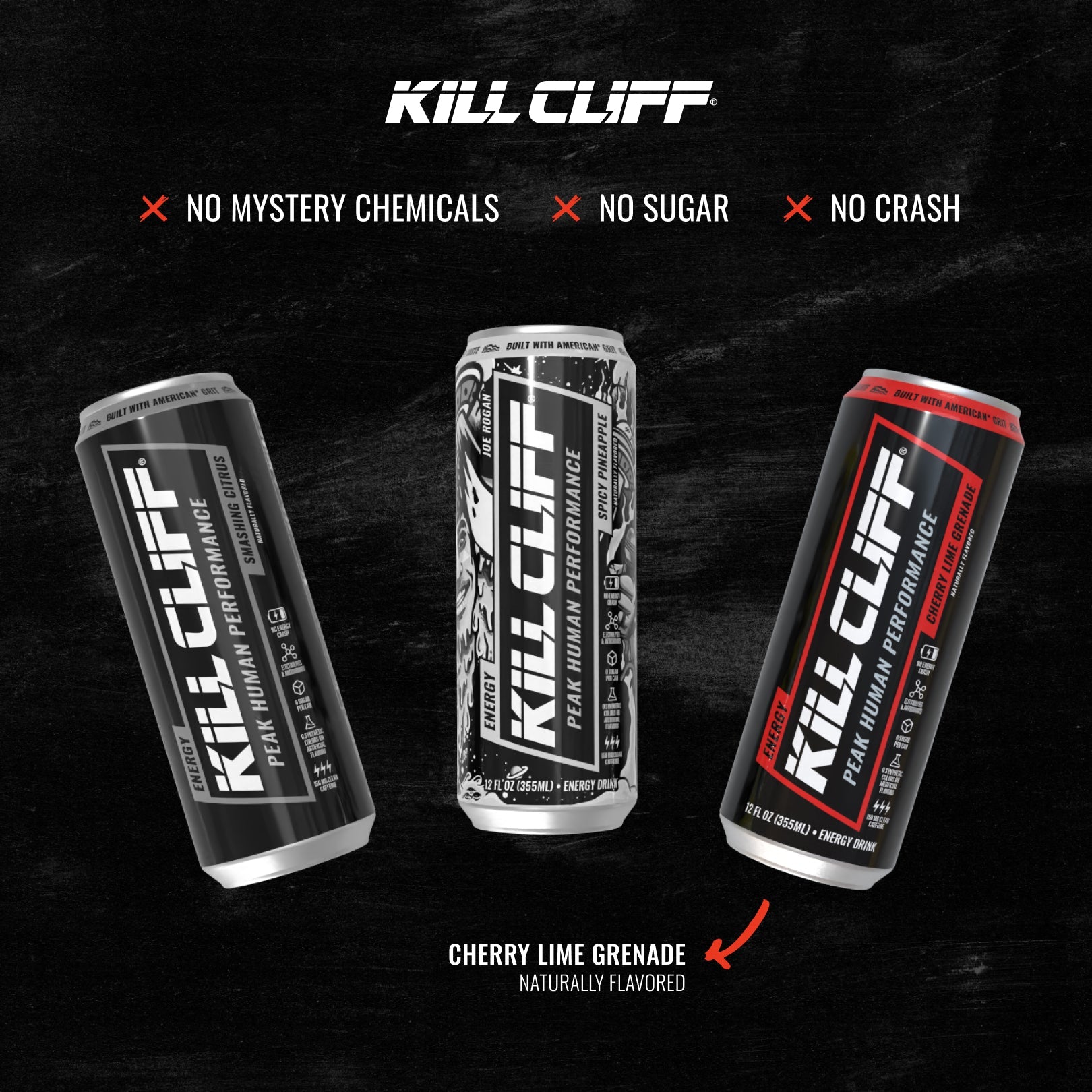 Cherry Lime Grenade Energy Drink | Kill Cliff