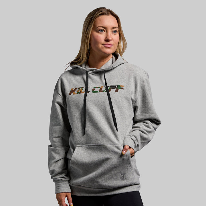 Kill Cliff Hoodie (Heather Grey-Horizontal Camo) - Kill Cliff