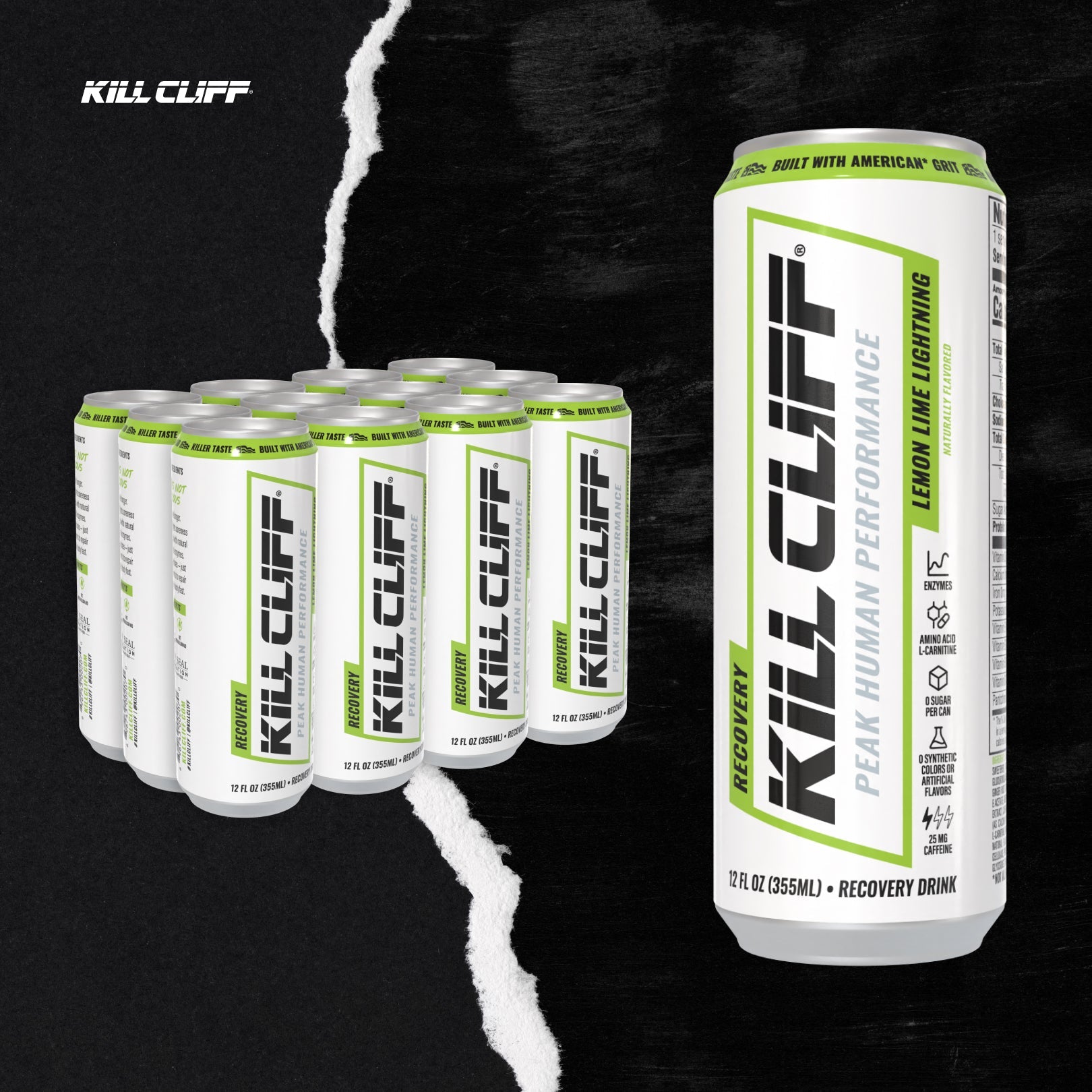 Lemon Lime Lightning Recovery Drink | Kill Cliff