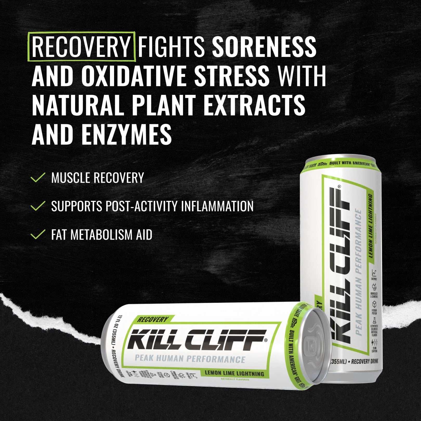 Lemon Lime Lightning Recovery Drink | Kill Cliff