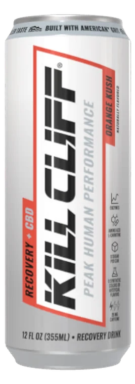 Kill Cliff Orange Kush can, rotating