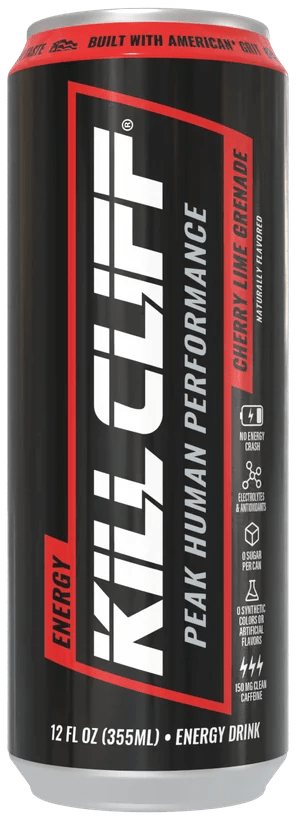 Kill Cliff Cherry Lime Grenade can
