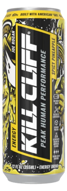 Kill Cliff Spicy Pineapple can, rotating