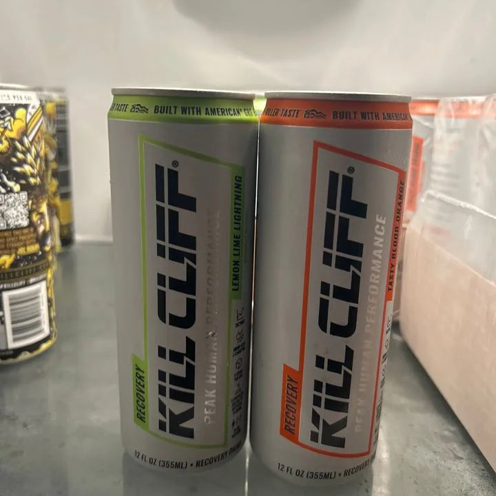 Customer photo: Kill Cliff Recovery Tasty Blood Orange cans